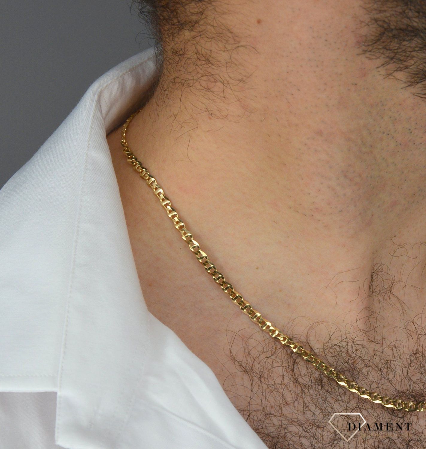 ✅ Złoty łańcuszek o delikatnym splocie gucci o niewielkich oczkach ✅ Łańcuszek został wykonany z najwyższej jakości złota próby 585 ✅ Złoty łańcuszek to świetny pomysł na prezent ✅.jpg